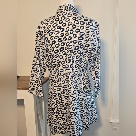 NWT NIC+ZOE  Shirt Jacket Dress Women's Size Medium - Picture 3 of 11